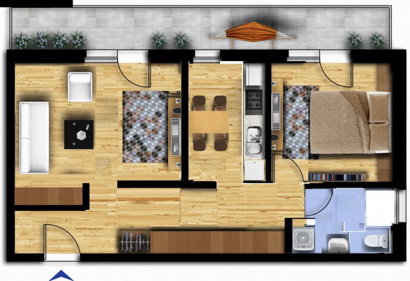 Comision Zero | Apartament 2 camere bloc nou Zorilor cu parcare subterana