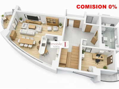 Penthouse de Lux pe 2 Niveluri | Parcare inclusa |  Comision Zero 