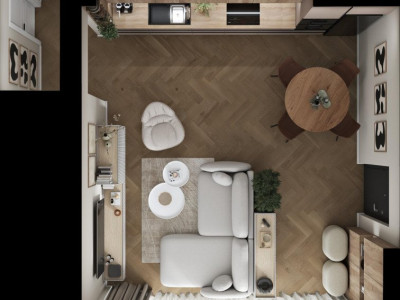Apartament Finisat, 3 camere, cu Terasa, logie și Parcare Subterană 